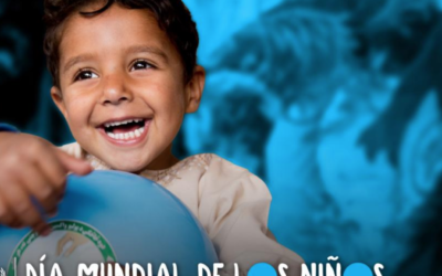 Celebre el Día Mundial de los niños pintándose de azul